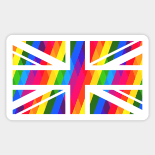 Rainbow Union Jack Magnet